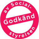 Stämpel med texten 
